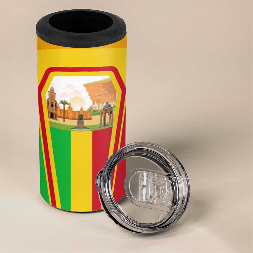 I Love Mali 4 in 1 Can Cooler Tumbler Famous Tourist Destinations TS04
