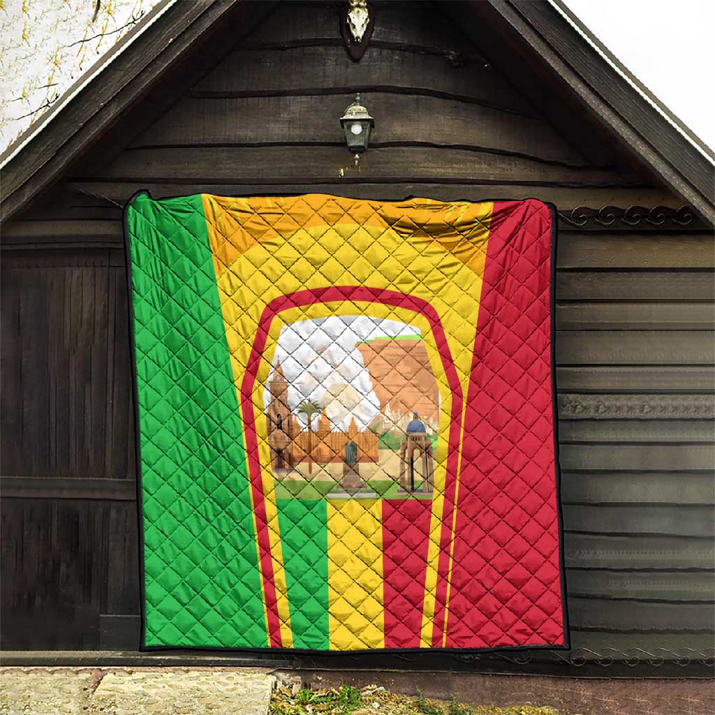 I Love Mali Quilt Famous Tourist Destinations TS04