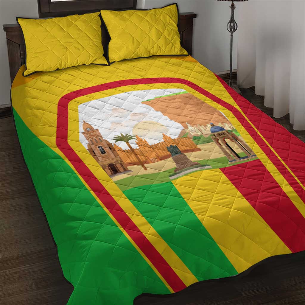 I Love Mali Quilt Bed Set Famous Tourist Destinations TS04