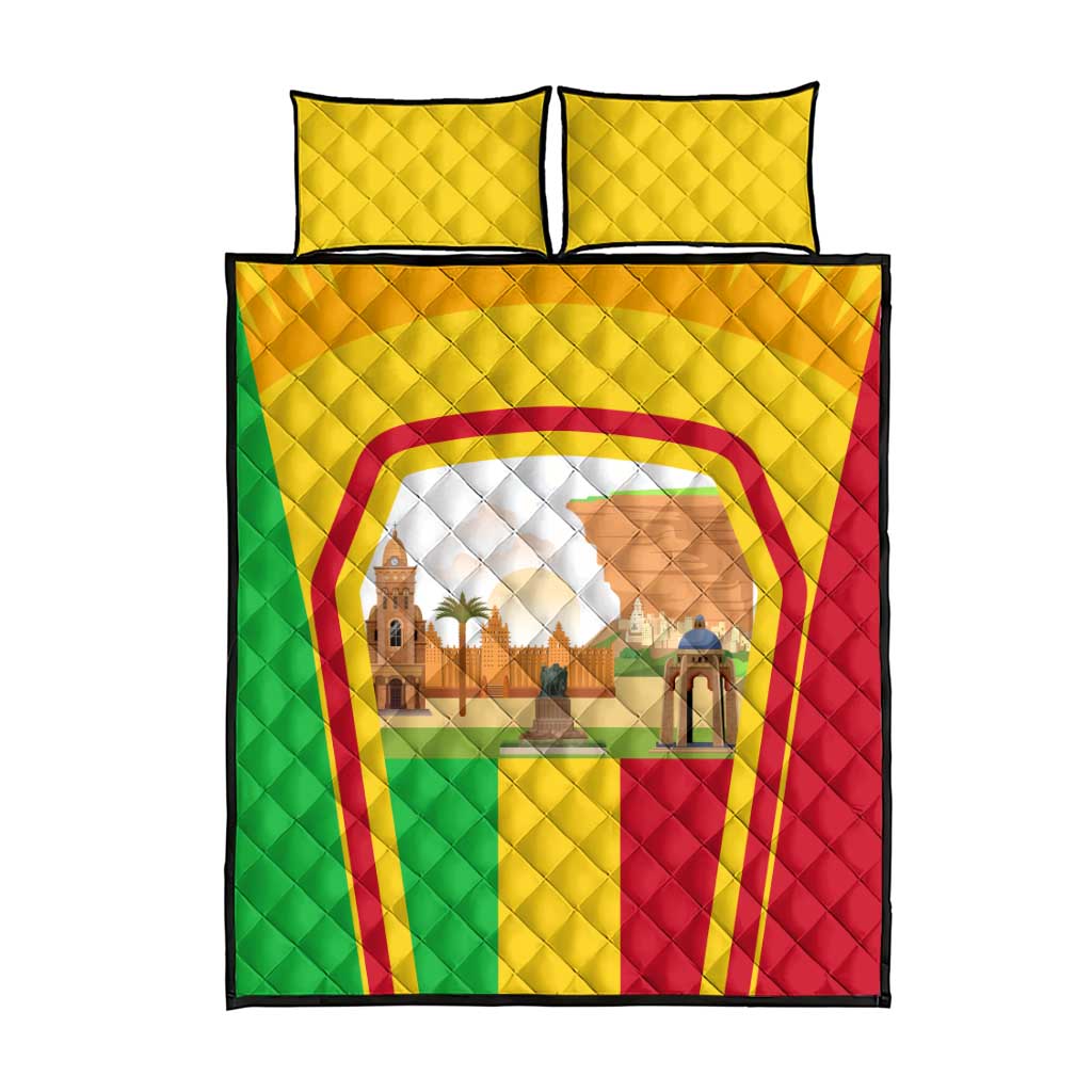 I Love Mali Quilt Bed Set Famous Tourist Destinations TS04