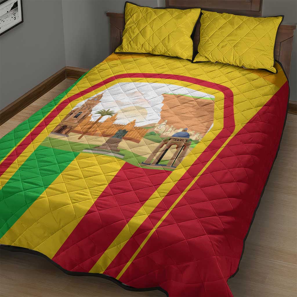 I Love Mali Quilt Bed Set Famous Tourist Destinations TS04