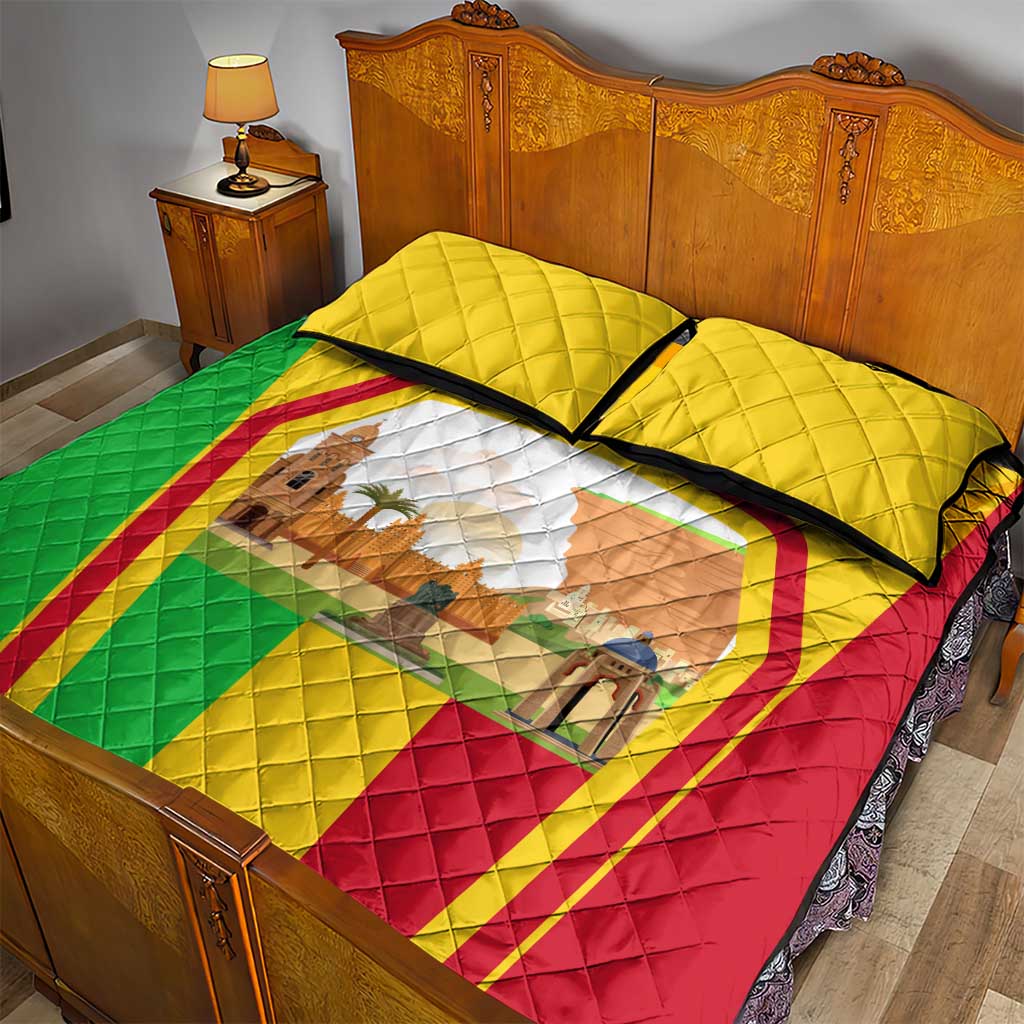I Love Mali Quilt Bed Set Famous Tourist Destinations TS04