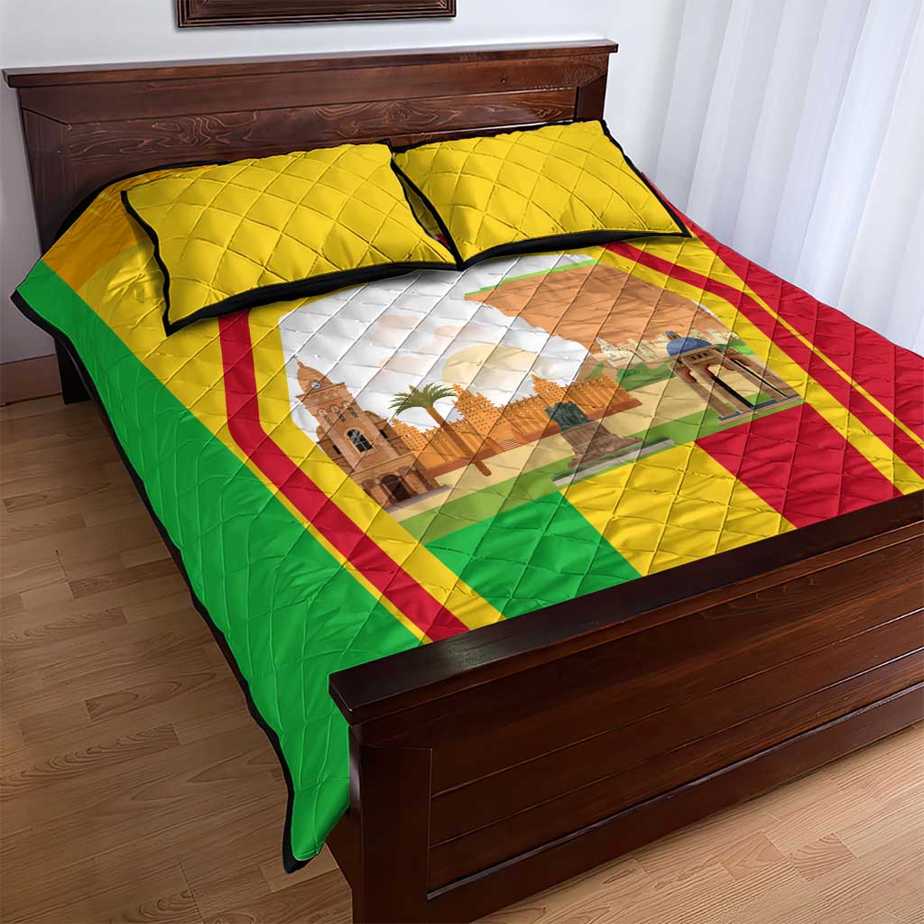 I Love Mali Quilt Bed Set Famous Tourist Destinations TS04