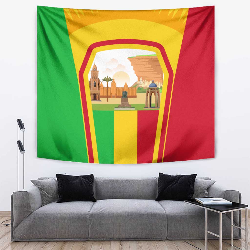 I Love Mali Tapestry Famous Tourist Destinations TS04
