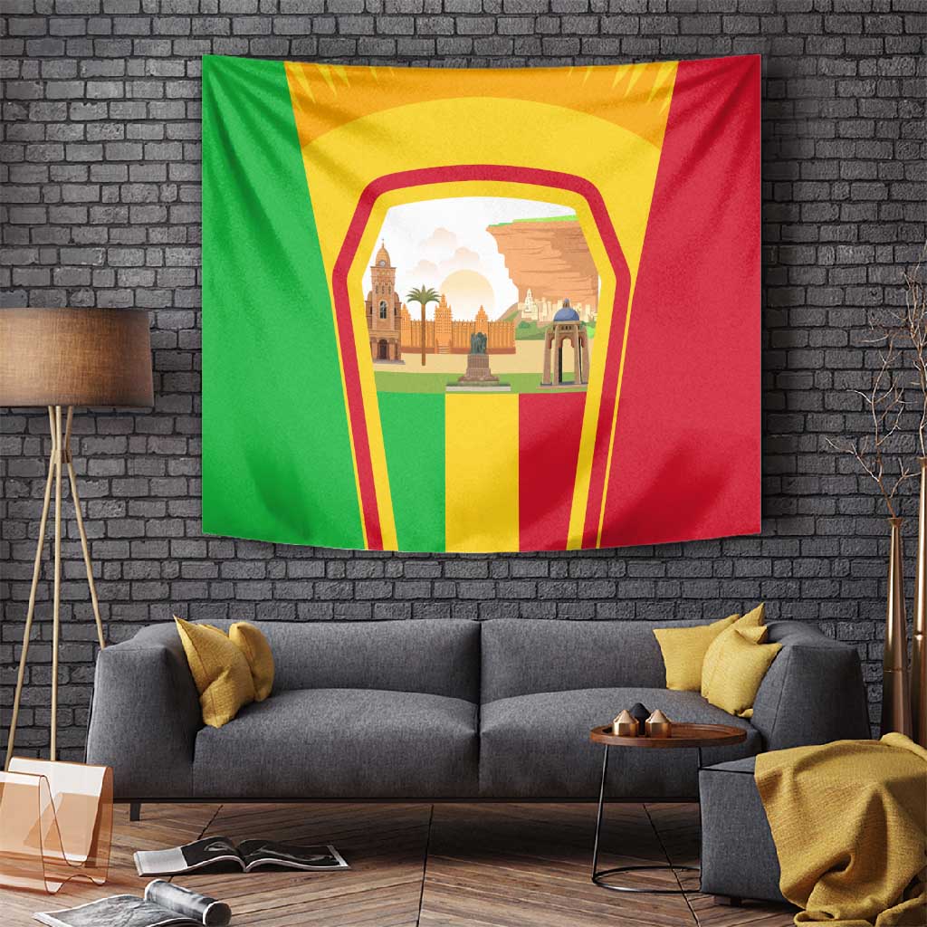 I Love Mali Tapestry Famous Tourist Destinations TS04