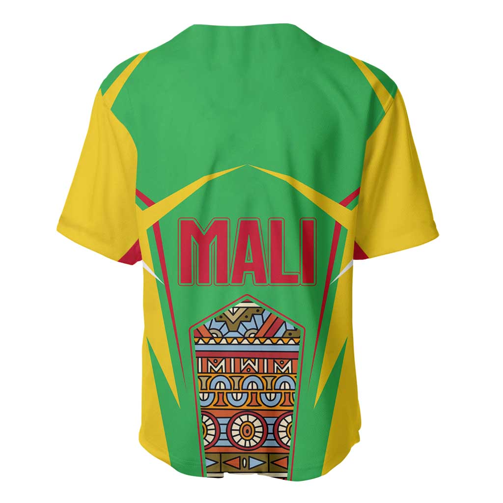 Mali Vulture Eagles Baseball Jersey African Pattern Flag Color TS04