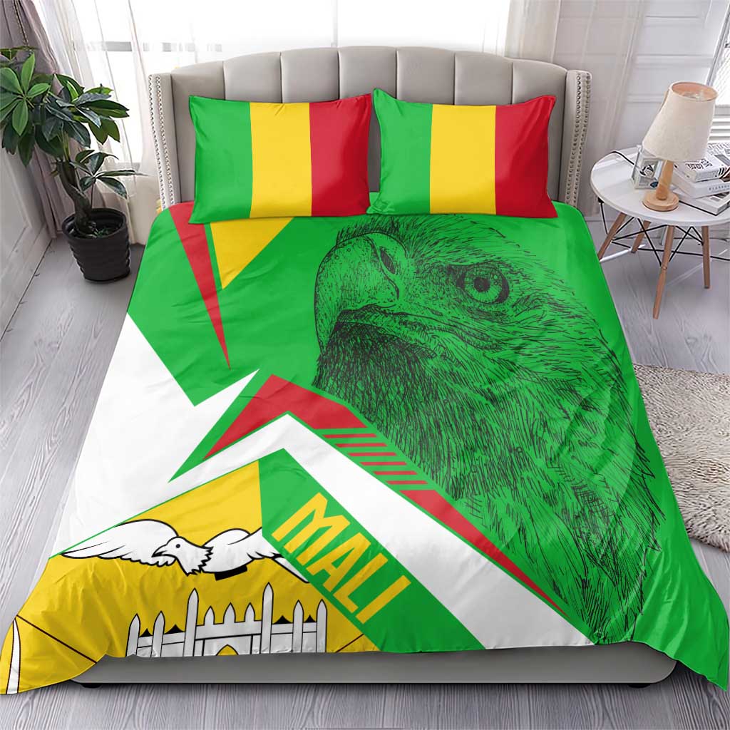 Mali Vulture Eagles Bedding Set African Pattern Flag Color TS04