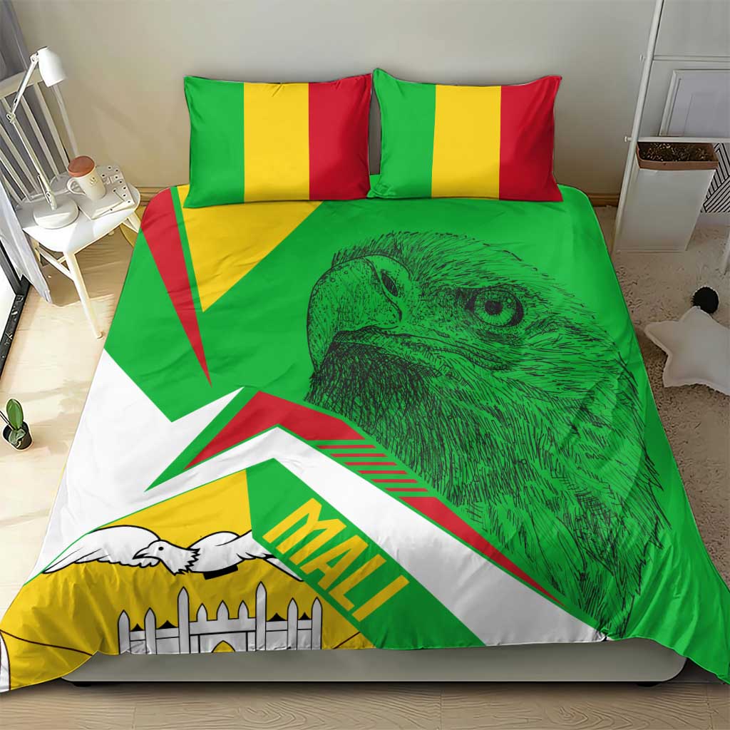 Mali Vulture Eagles Bedding Set African Pattern Flag Color TS04