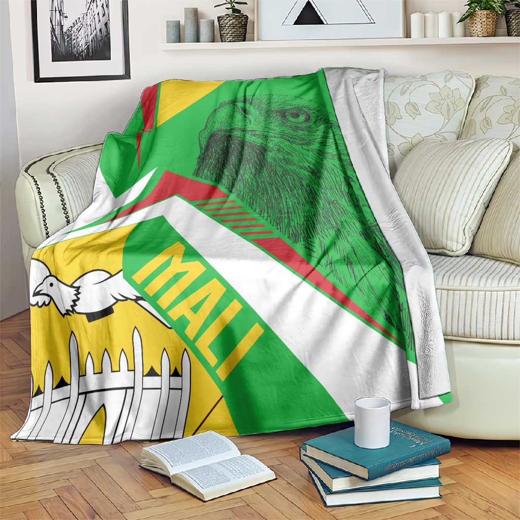 Mali Vulture Eagles Blanket African Pattern Flag Color TS04