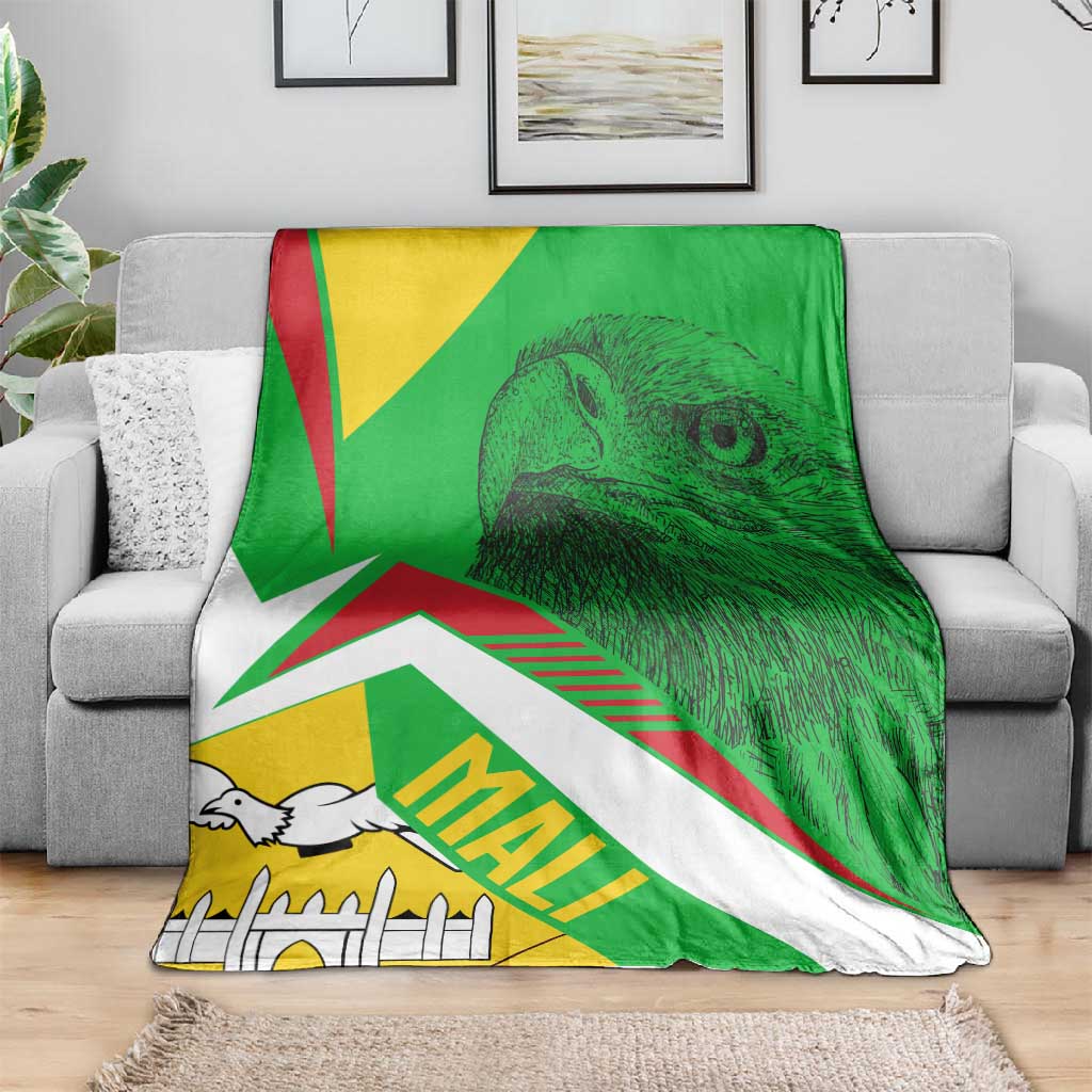 Mali Vulture Eagles Blanket African Pattern Flag Color TS04