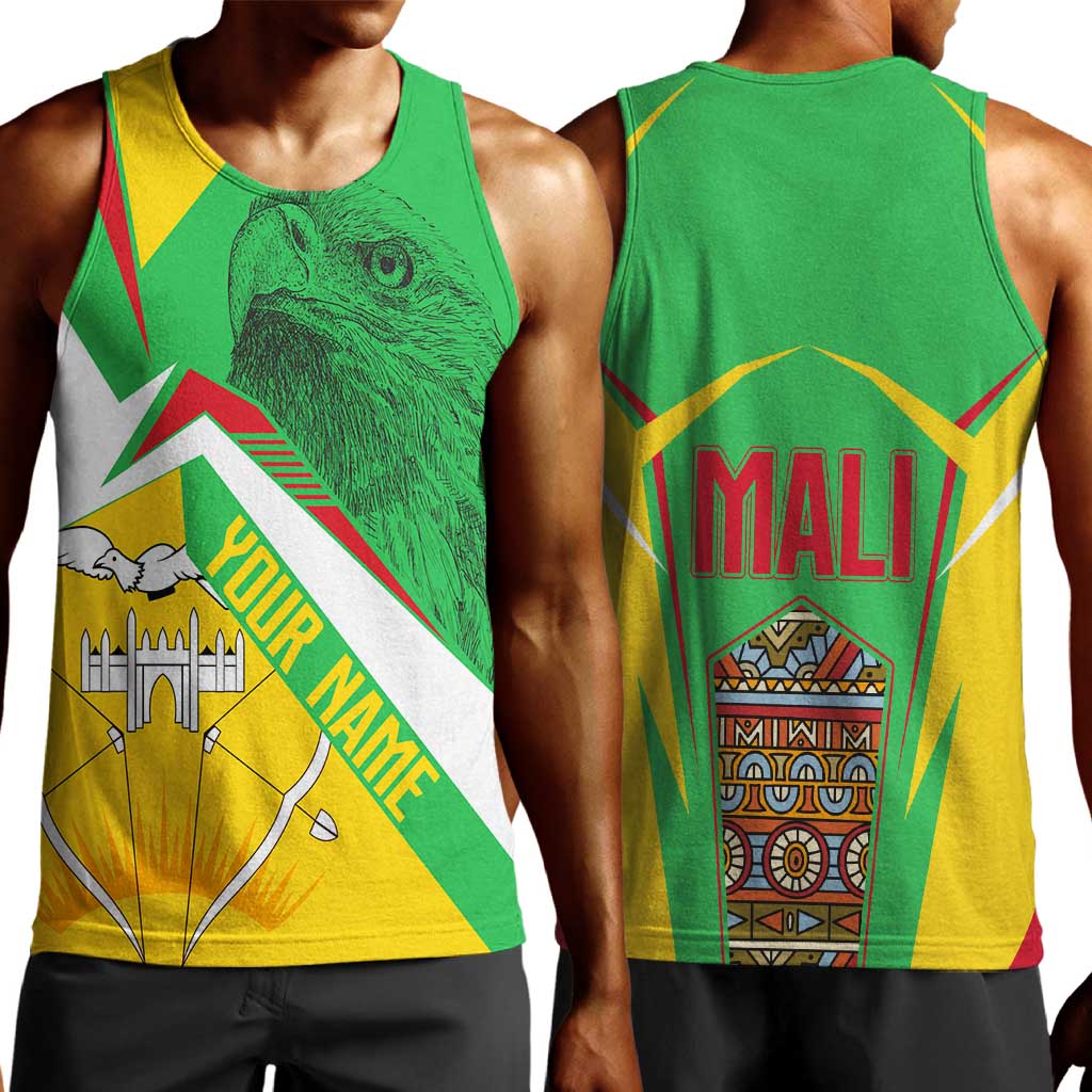 Mali Vulture Eagles Men Tank Top African Pattern Flag Color TS04