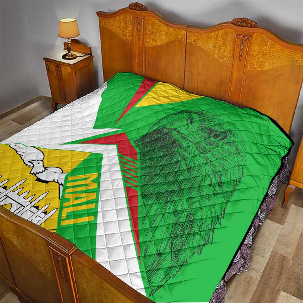 Mali Vulture Eagles Quilt African Pattern Flag Color TS04