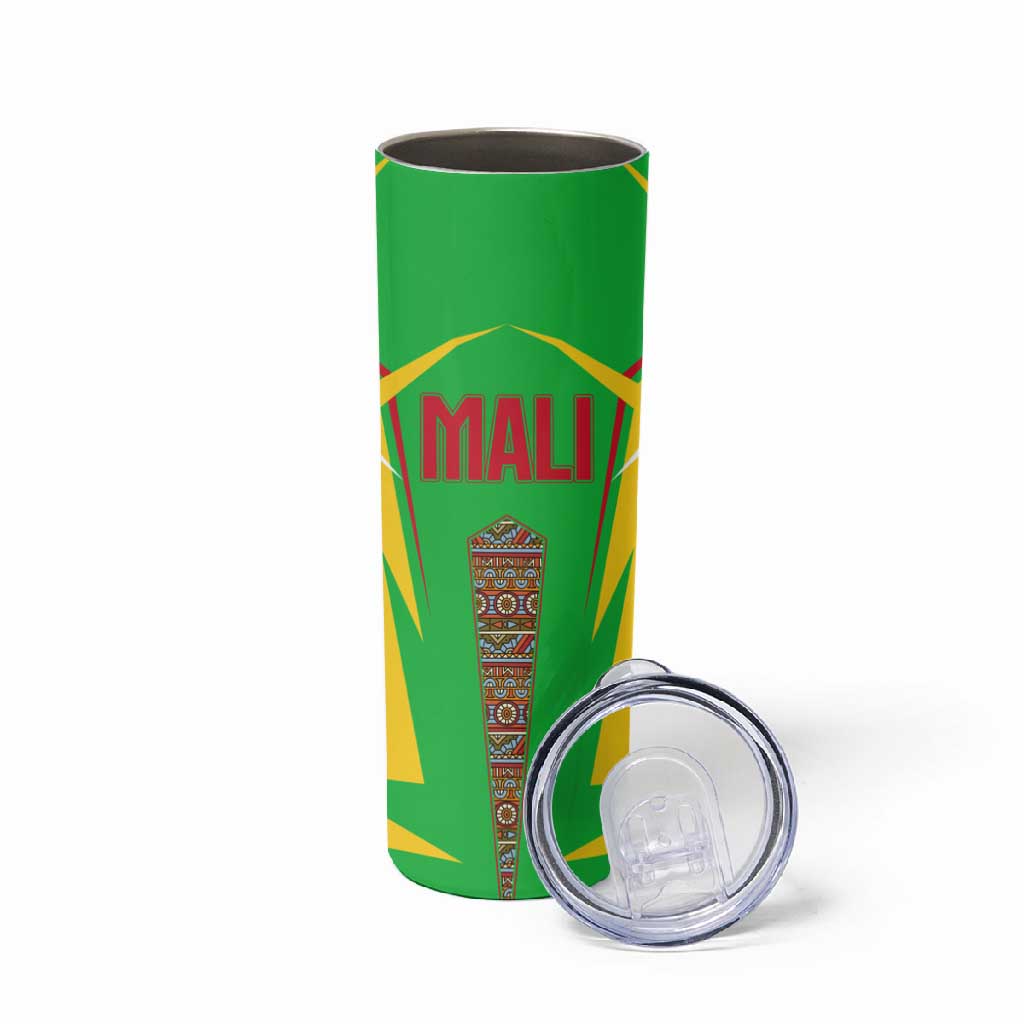 Mali Vulture Eagles Skinny Tumbler African Pattern Flag Color TS04
