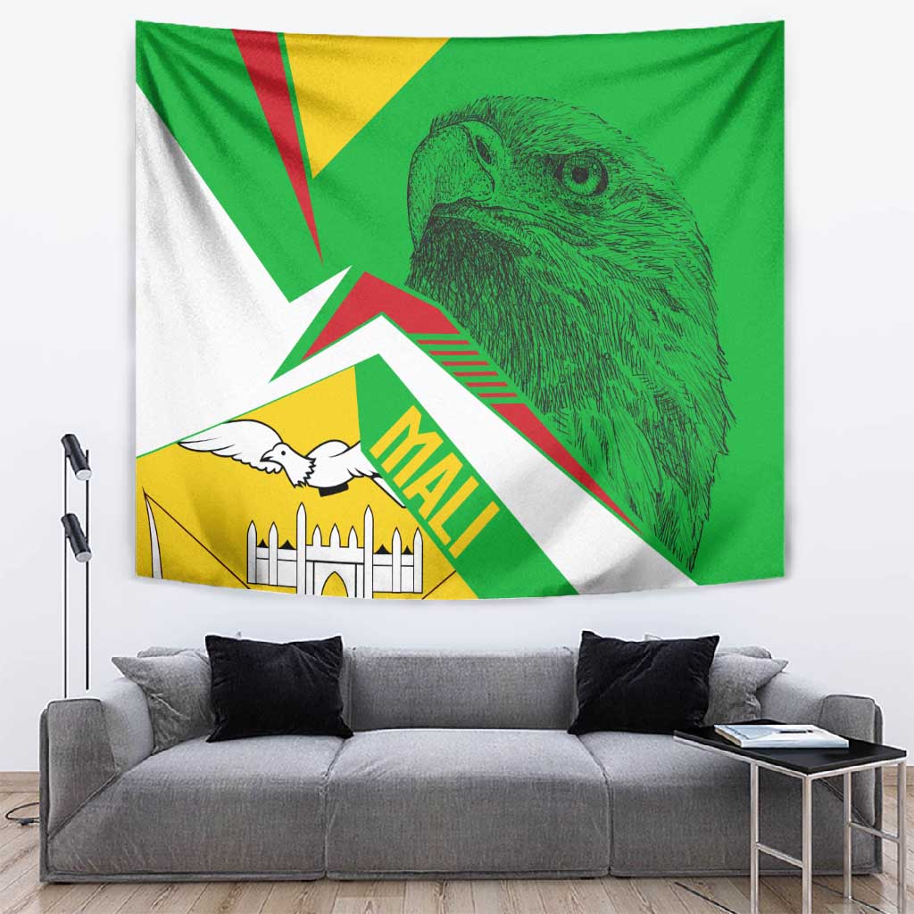 Mali Vulture Eagles Tapestry African Pattern Flag Color TS04