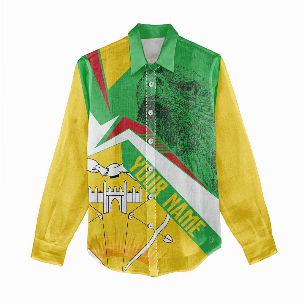 Mali Vulture Eagles Women Casual Shirt African Pattern Flag Color TS04