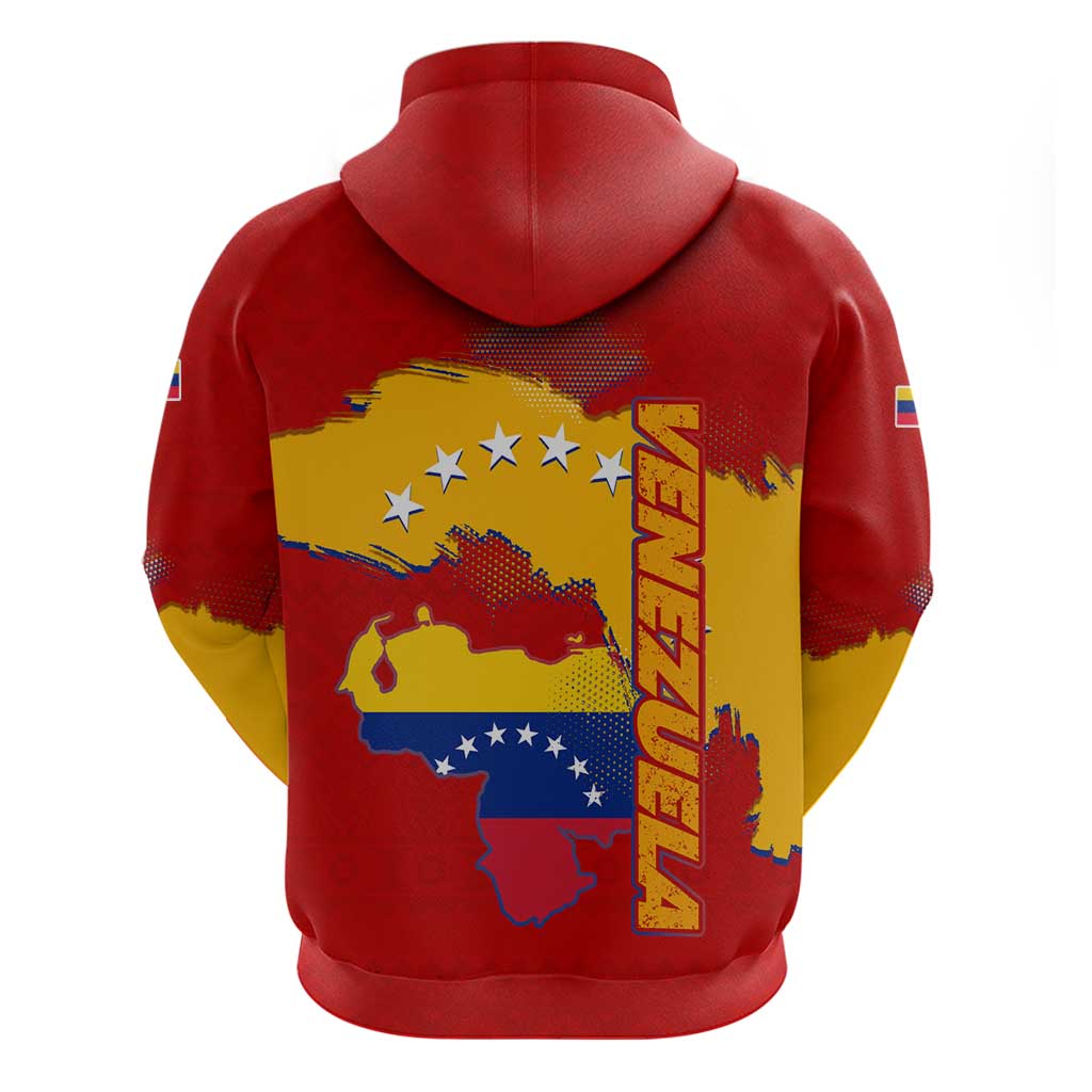 Venezuela Hoodie with National Coat of Arms Flag Map Spirit TS04