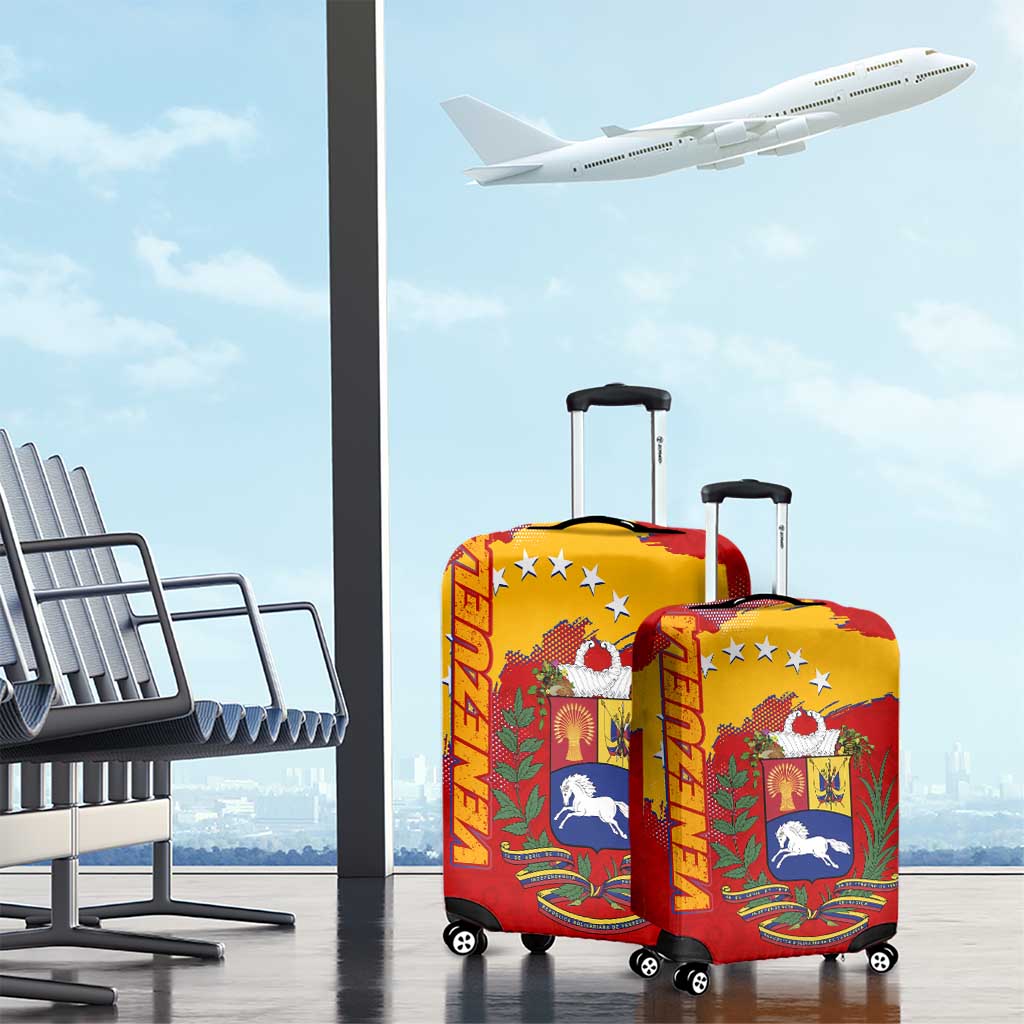 Venezuela Luggage Cover with National Coat of Arms Flag Map Spirit TS04