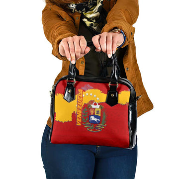 Venezuela Shoulder Handbag with National Coat of Arms Flag Map Spirit TS04