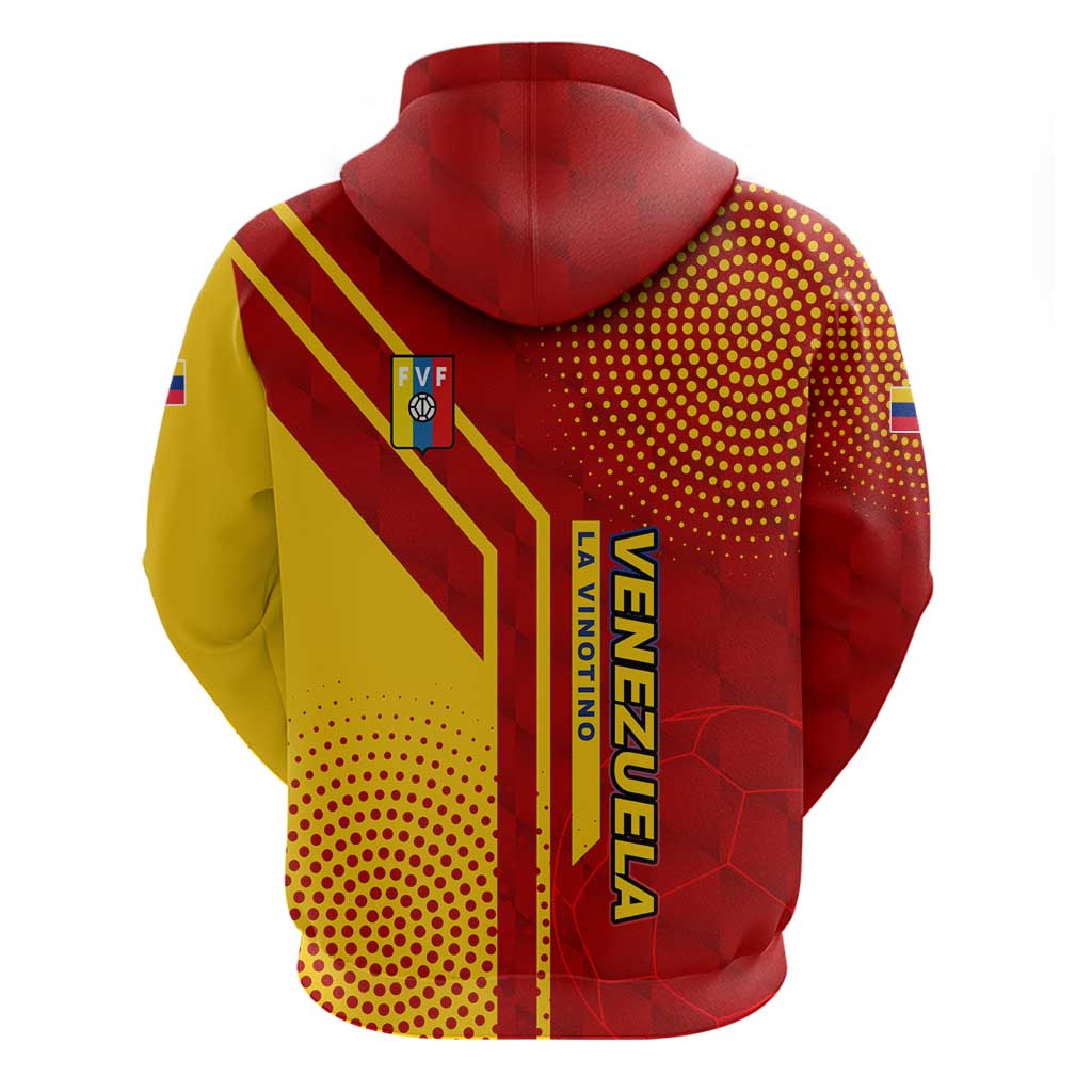 Venezuela Hoodie with La Vinotinto Football Federation Red Yellow Spirit TS04