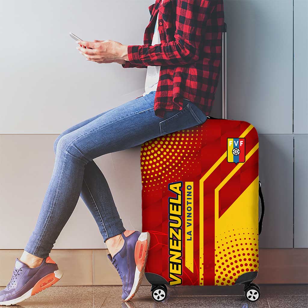 Venezuela Luggage Cover with La Vinotinto Football Federation Red Yellow Spirit TS04