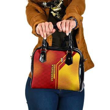 Venezuela Shoulder Handbag with La Vinotinto Football Federation Red Yellow Spirit TS04