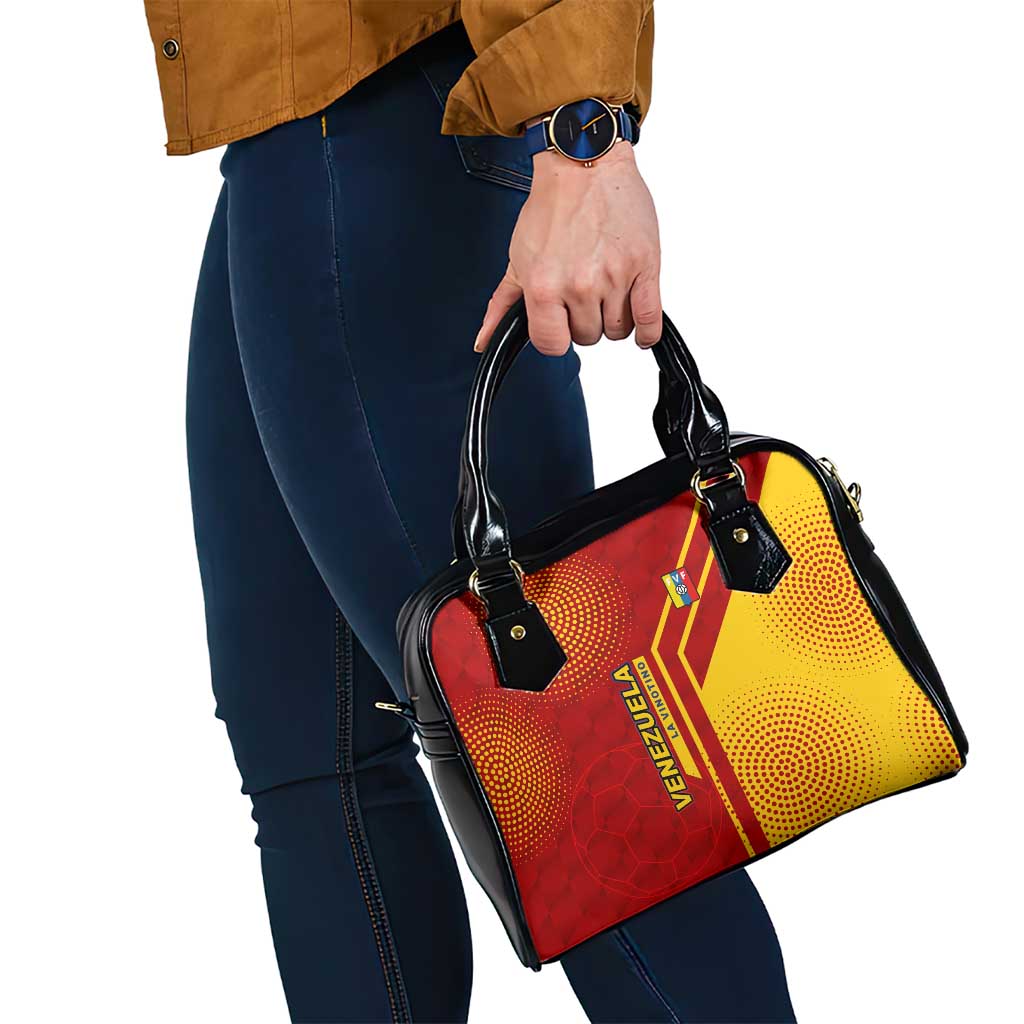 Venezuela Shoulder Handbag with La Vinotinto Football Federation Red Yellow Spirit TS04