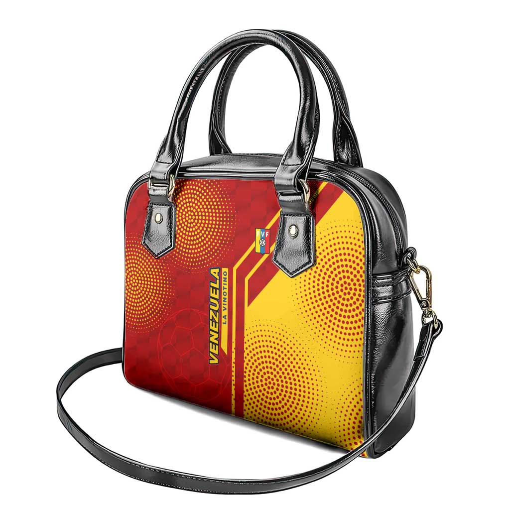 Venezuela Shoulder Handbag with La Vinotinto Football Federation Red Yellow Spirit TS04