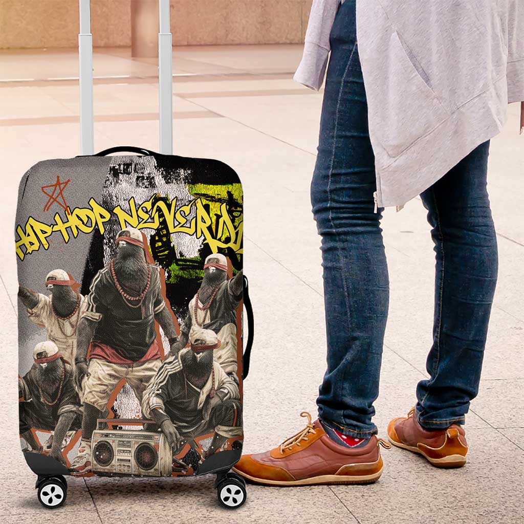 Boombox Breakdancer Luggage Cover with Grafiti Art and Grunge Street Hip Hop Style TS04