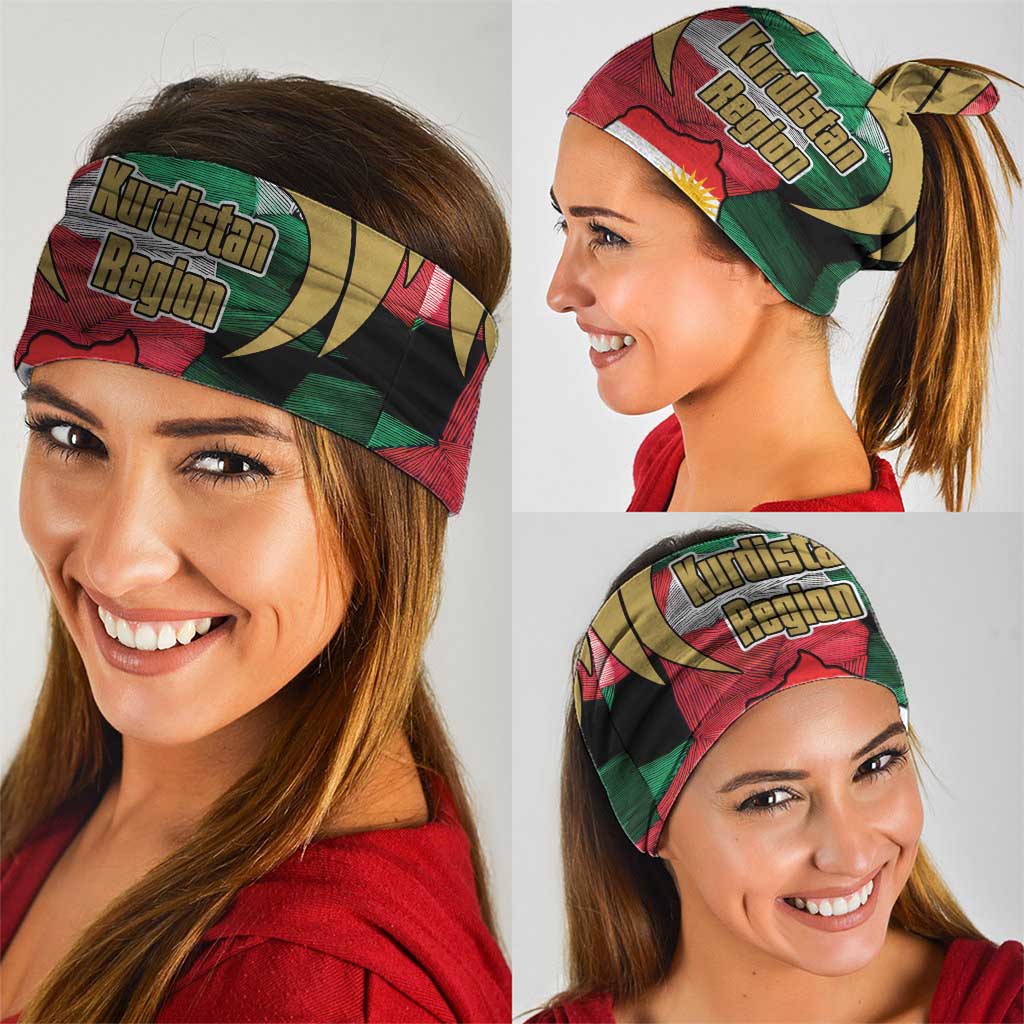 Kurdistan Region Iraq Neck Gaiter Eagle Emblem Red Green Black TS04