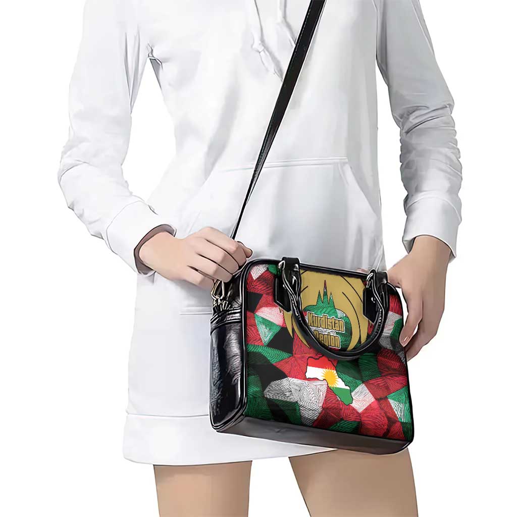 Kurdistan Region Iraq Shoulder Handbag Eagle Emblem Red Green Black TS04