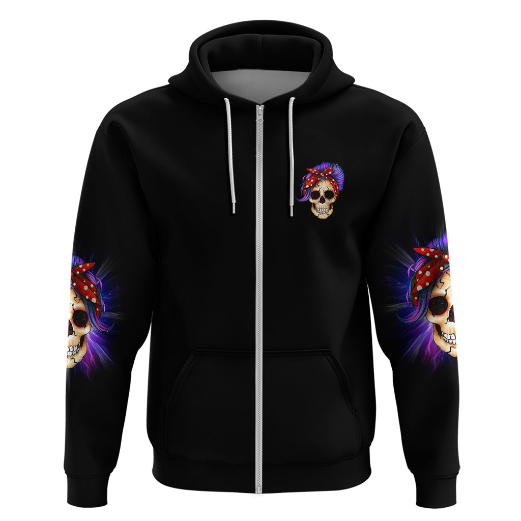 But Did You Die Mom Life Purple Messy Bun Hoodie TS04