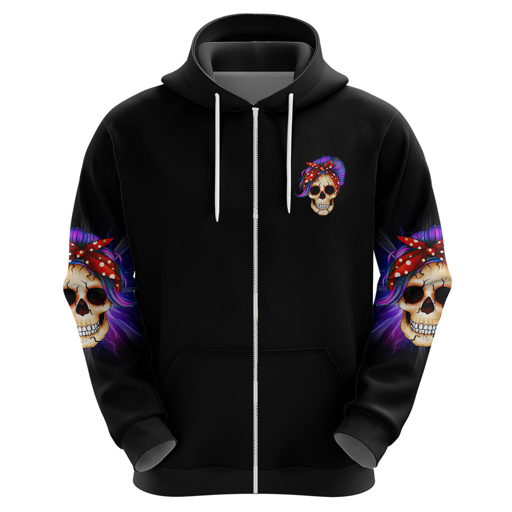 But Did You Die Mom Life Purple Messy Bun Hoodie TS04