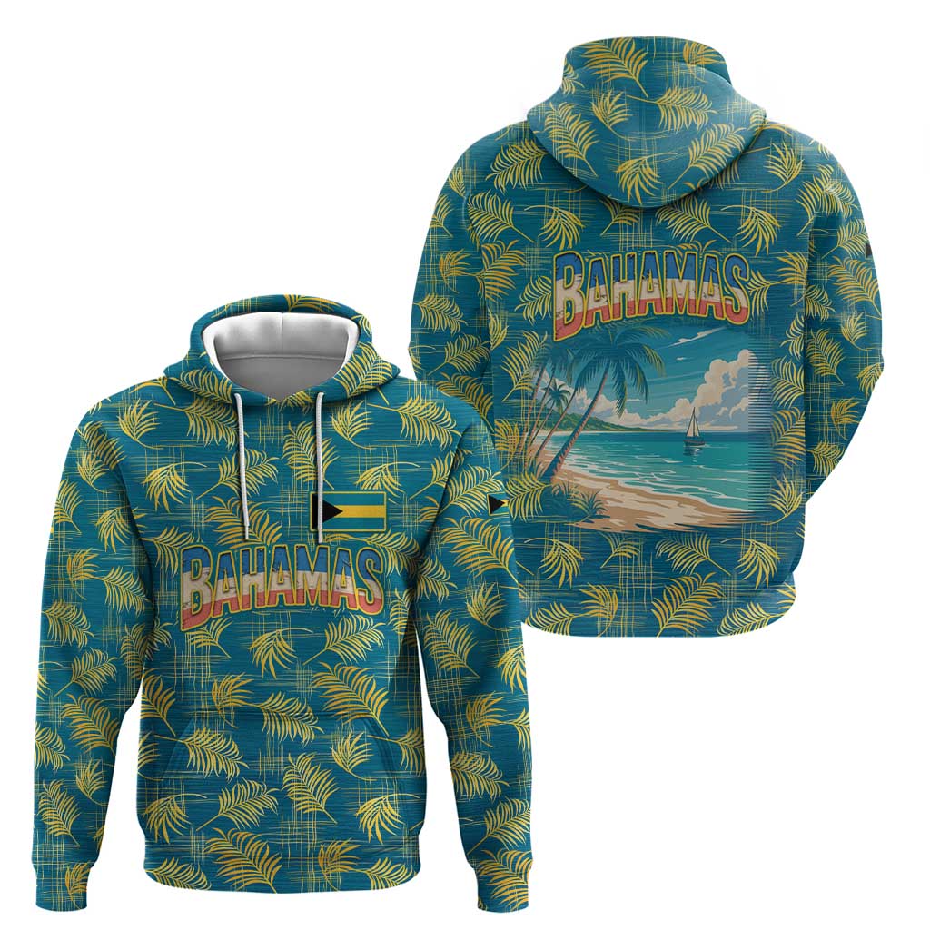 Bahamas Hoodie with Tropical Beach Sunset Palm Tree Ocean Spirit TS04