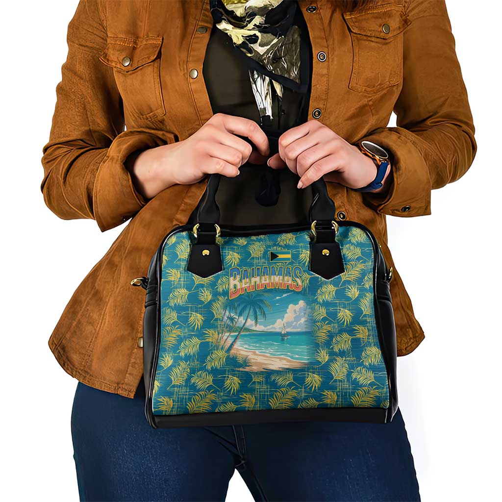 Bahamas Shoulder Handbag with Tropical Beach Sunset Palm Tree Ocean Spirit TS04