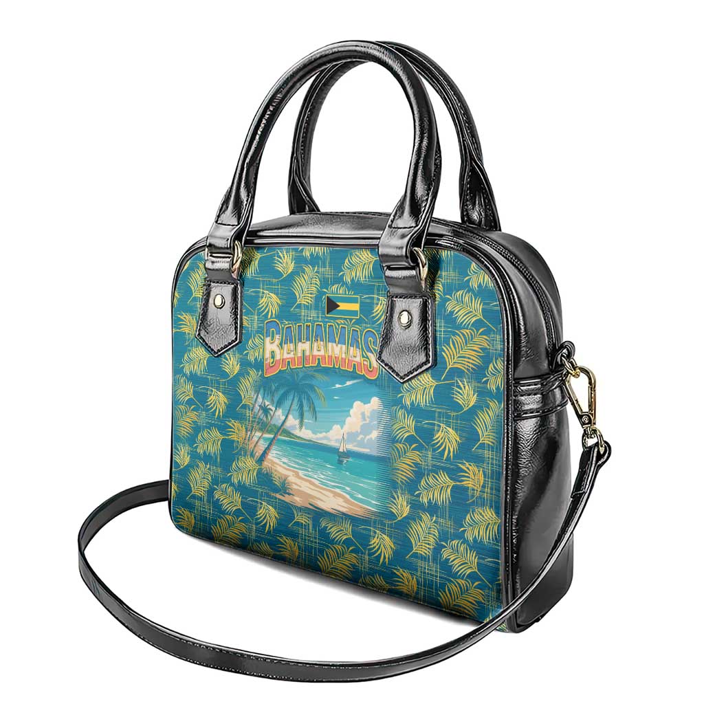 Bahamas Shoulder Handbag with Tropical Beach Sunset Palm Tree Ocean Spirit TS04