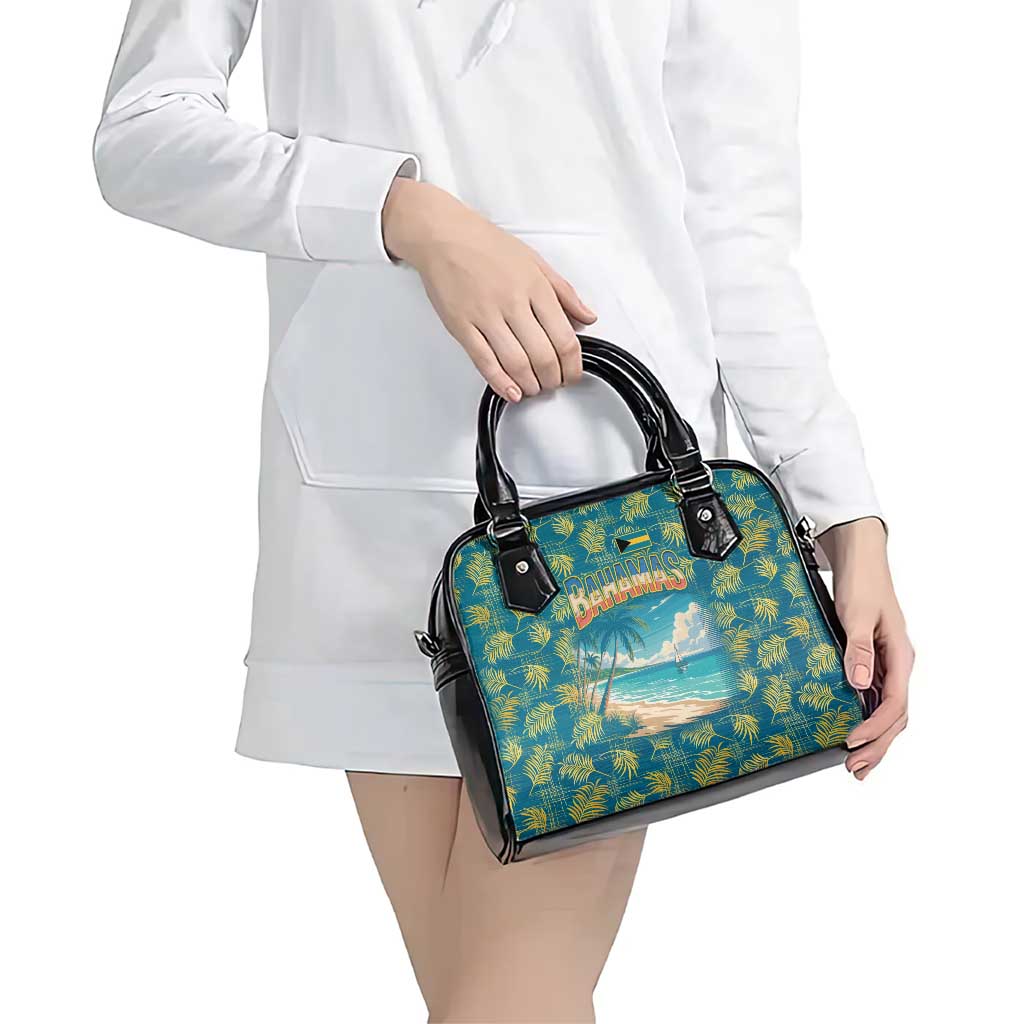 Bahamas Shoulder Handbag with Tropical Beach Sunset Palm Tree Ocean Spirit TS04