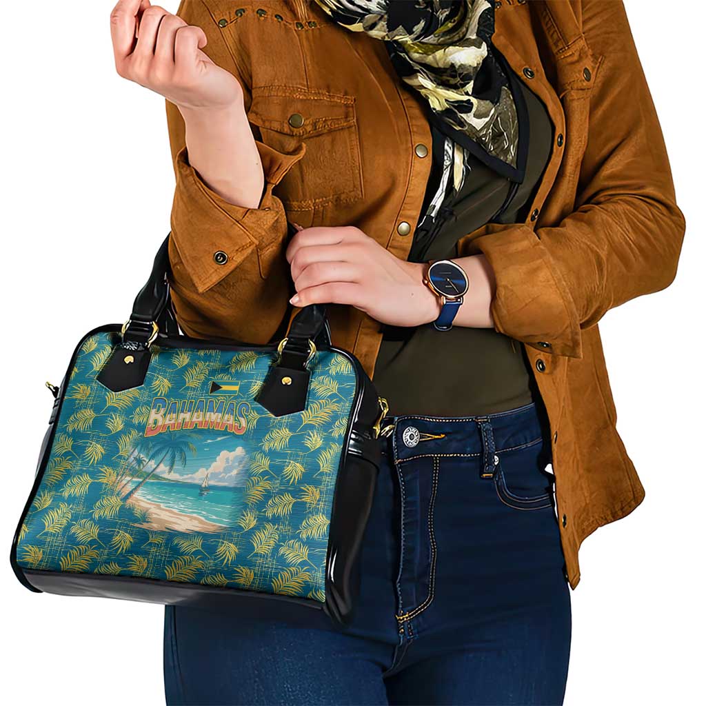Bahamas Shoulder Handbag with Tropical Beach Sunset Palm Tree Ocean Spirit TS04