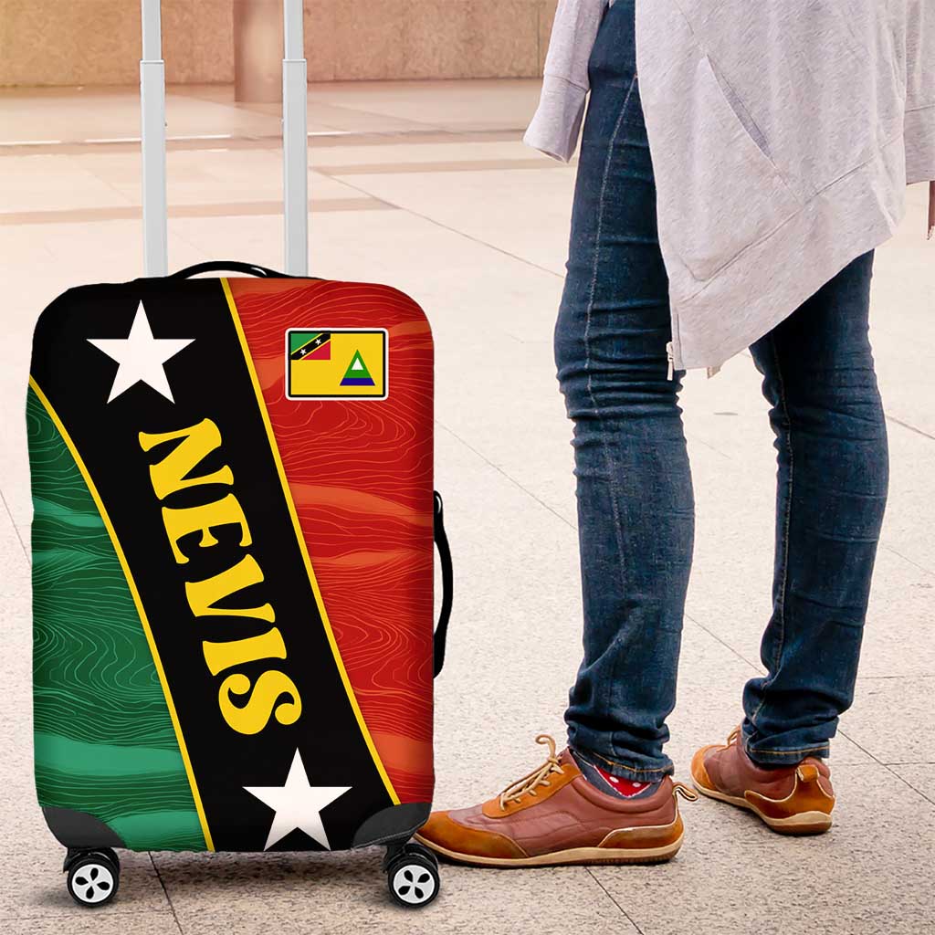 Nevis in Saint Kitts and Nevis Luggage Cover Star Design and Coat of Arms TS04