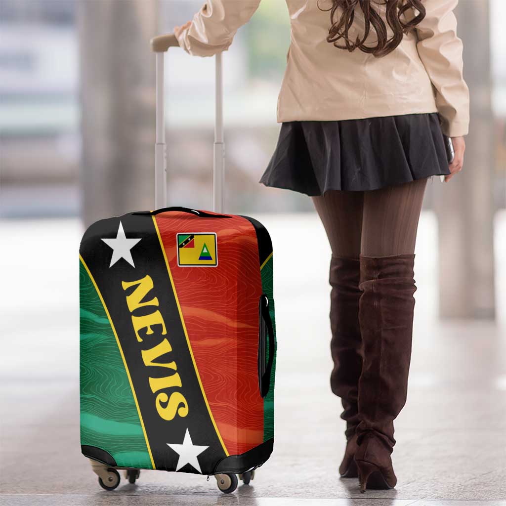 Nevis in Saint Kitts and Nevis Luggage Cover Star Design and Coat of Arms TS04