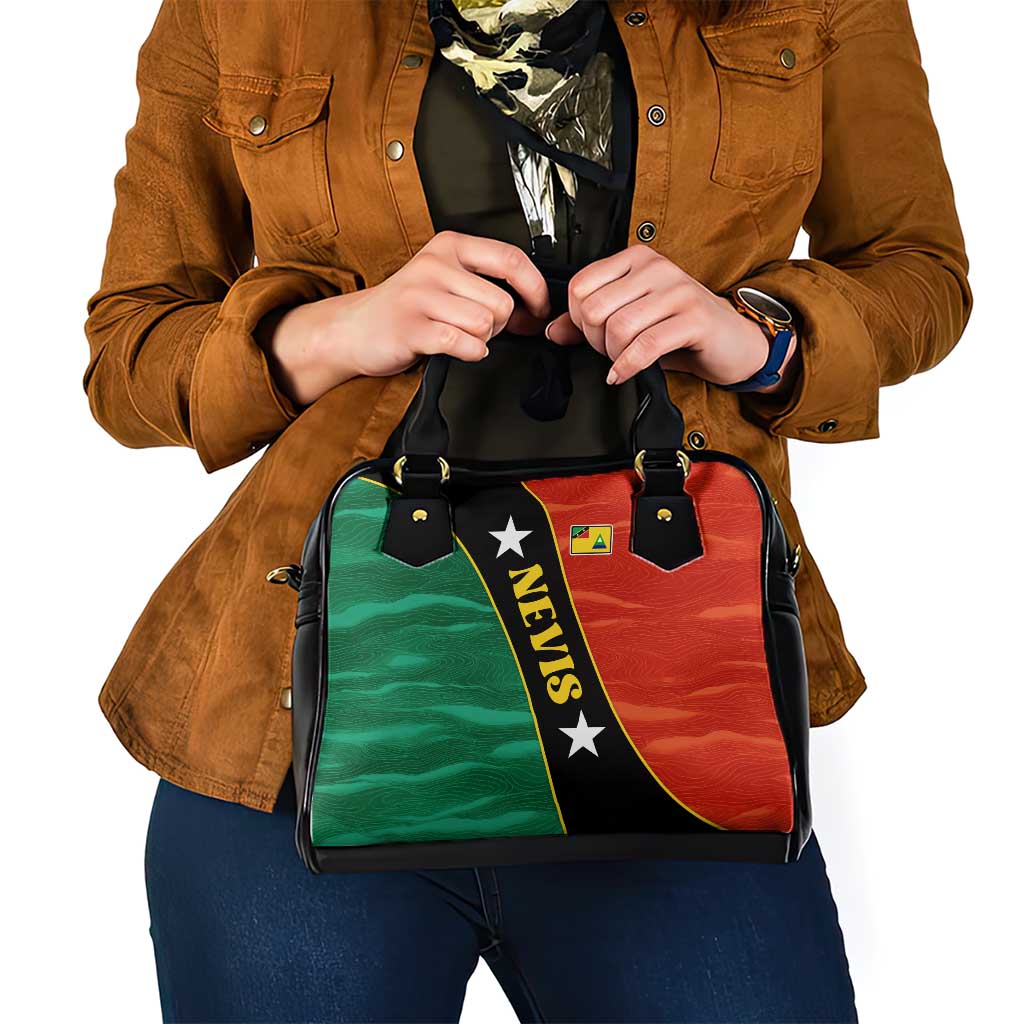 Nevis in Saint Kitts and Nevis Shoulder Handbag Star Design and Coat of Arms TS04