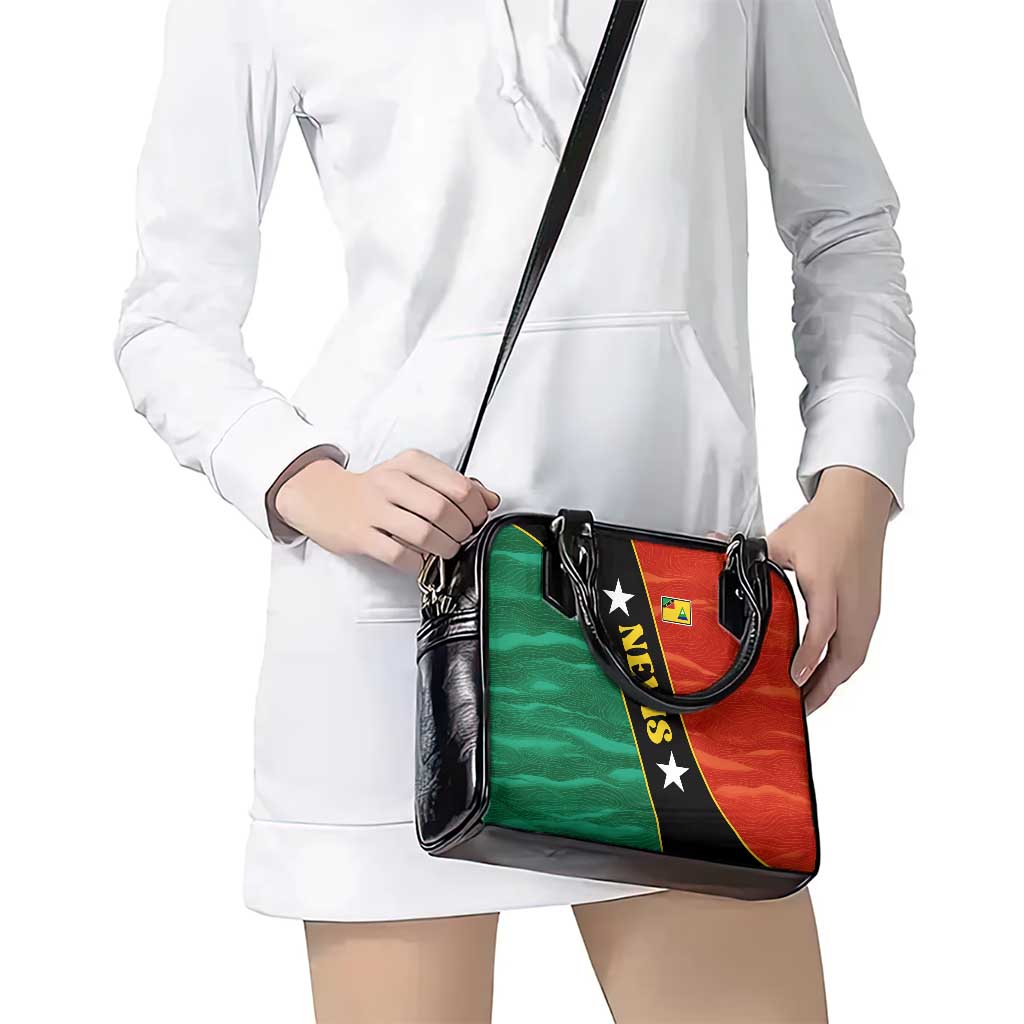 Nevis in Saint Kitts and Nevis Shoulder Handbag Star Design and Coat of Arms TS04