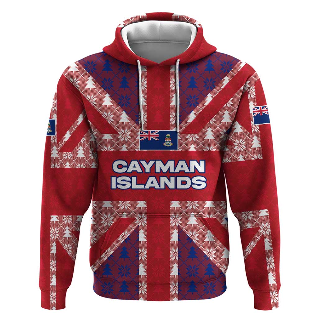 Cayman Islands Christmas Hoodie Xmas Pattern and Coat of Arms TS04