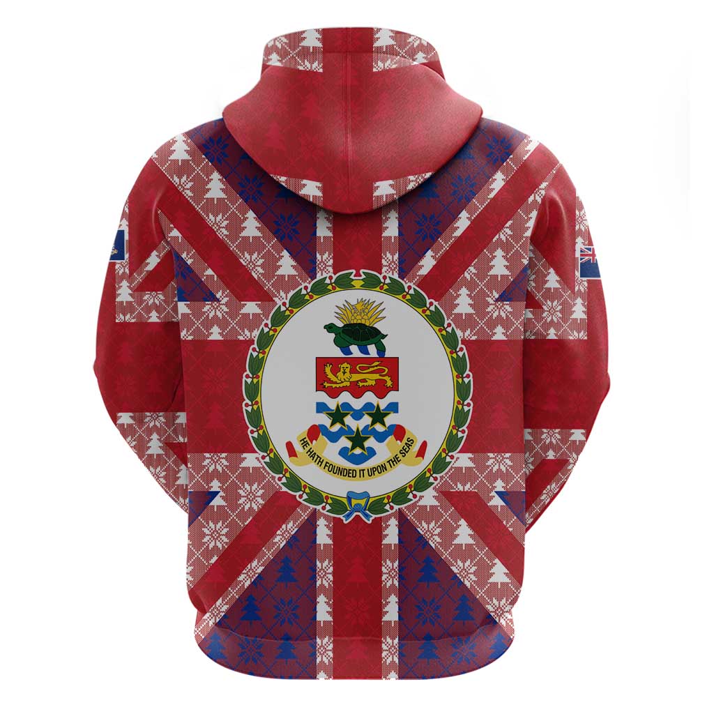 Cayman Islands Christmas Hoodie Xmas Pattern and Coat of Arms TS04
