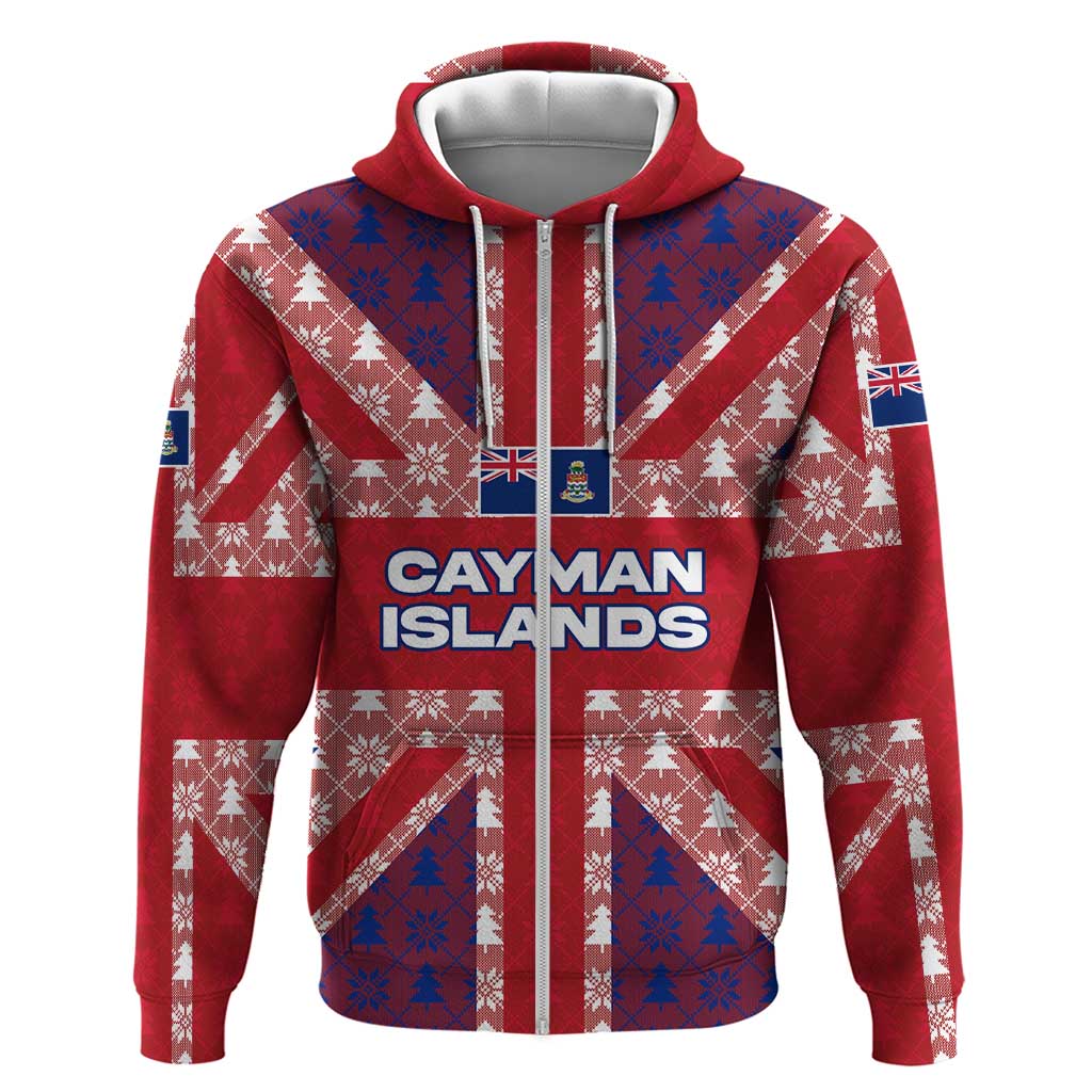 Cayman Islands Christmas Hoodie Xmas Pattern and Coat of Arms TS04