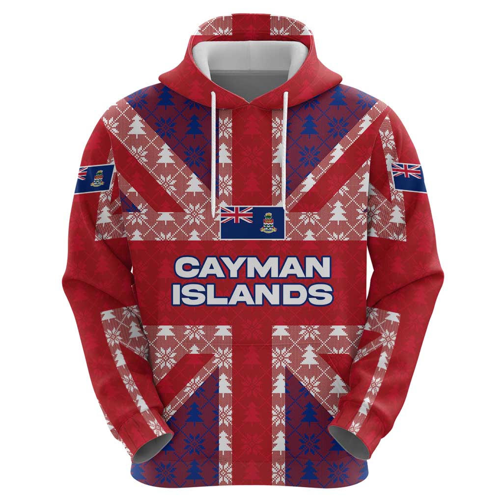 Cayman Islands Christmas Hoodie Xmas Pattern and Coat of Arms TS04