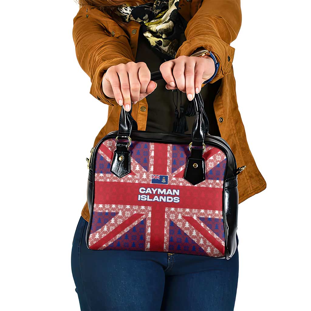 Cayman Islands Christmas Shoulder Handbag Xmas Pattern and Coat of Arms TS04