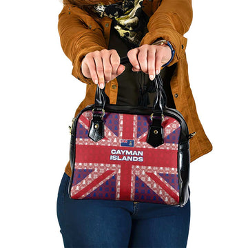 Cayman Islands Christmas Shoulder Handbag Xmas Pattern and Coat of Arms TS04