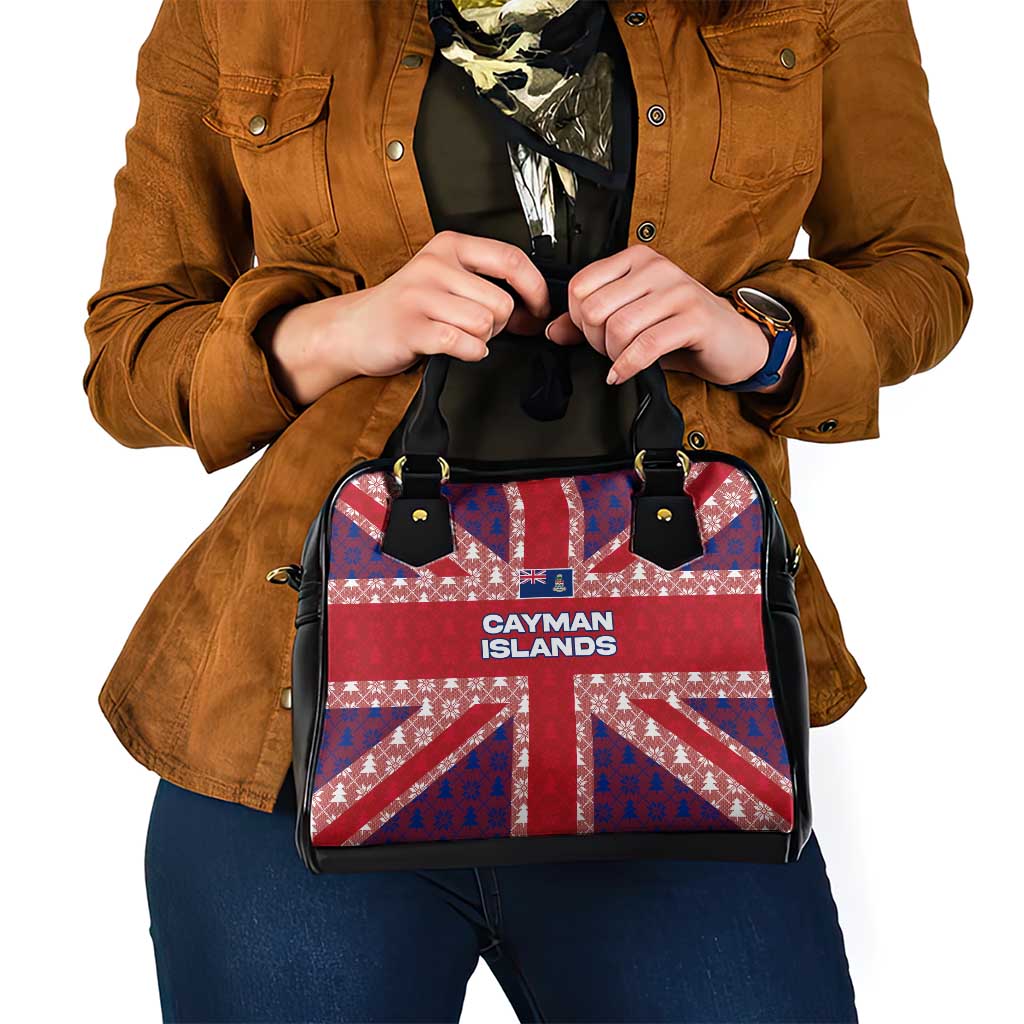 Cayman Islands Christmas Shoulder Handbag Xmas Pattern and Coat of Arms TS04