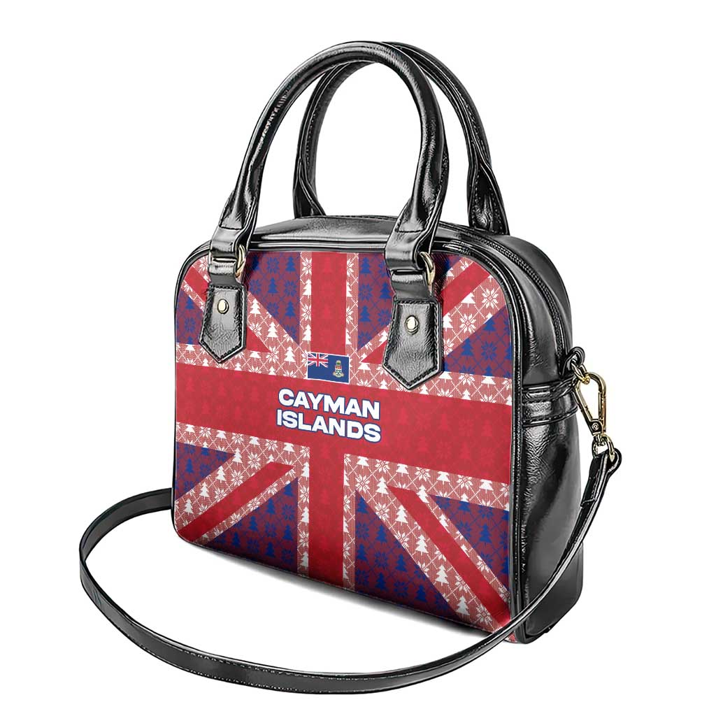 Cayman Islands Christmas Shoulder Handbag Xmas Pattern and Coat of Arms TS04