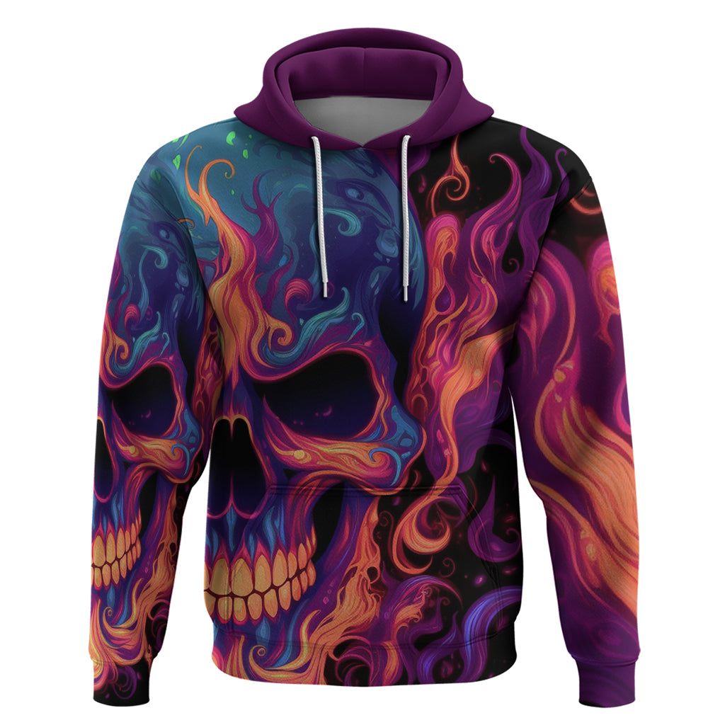 Colorful Fire Skull Hoodie I'm not rude i just have the balls to say what everyone else is Thingking TS04
